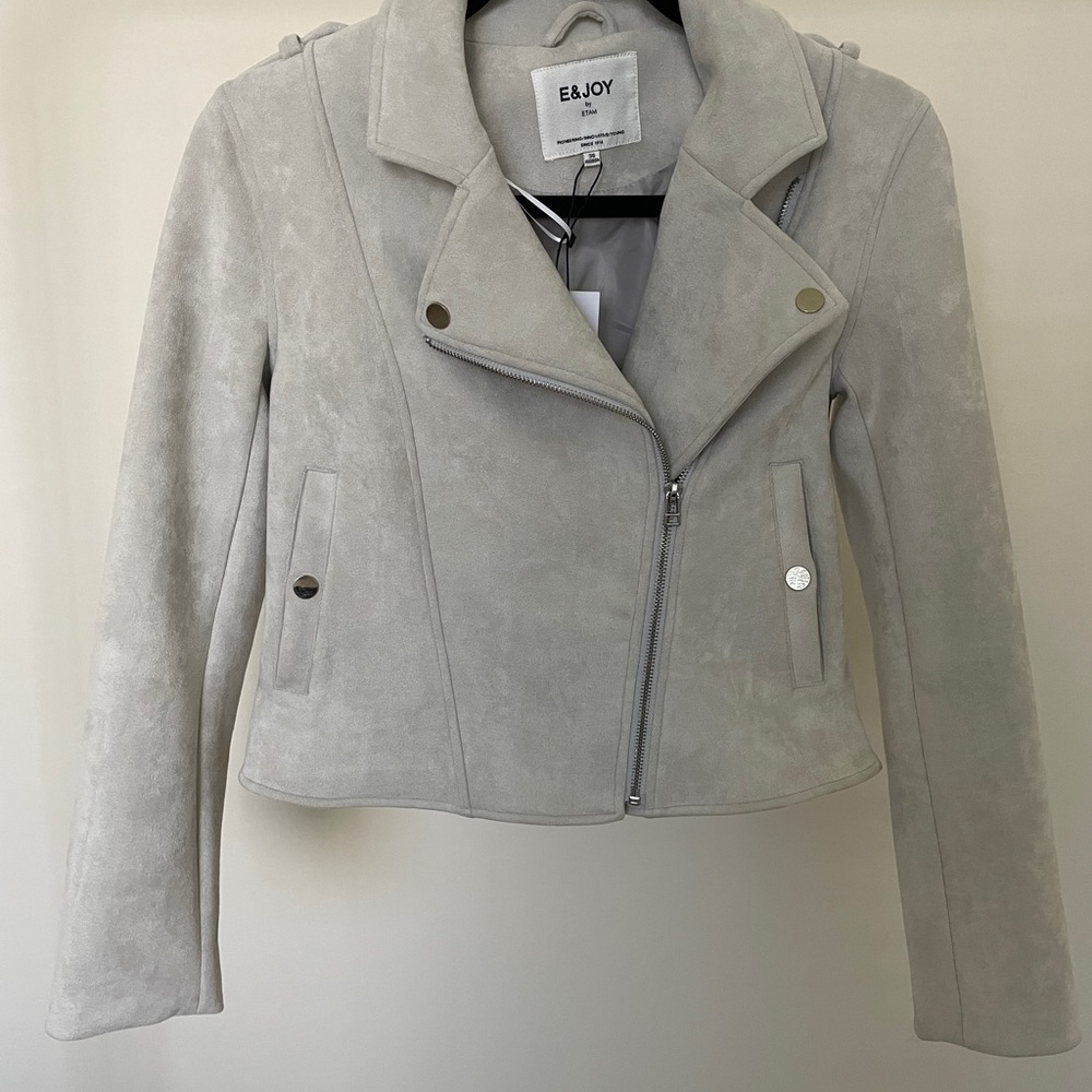 NWT E&Joy Suede Bikers Jacket, Women’s Size 160/80A